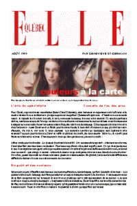 ELLE QUéBEC, aot 1999