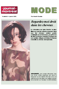 JOURNAL DE MONTREAL, janvier 2002